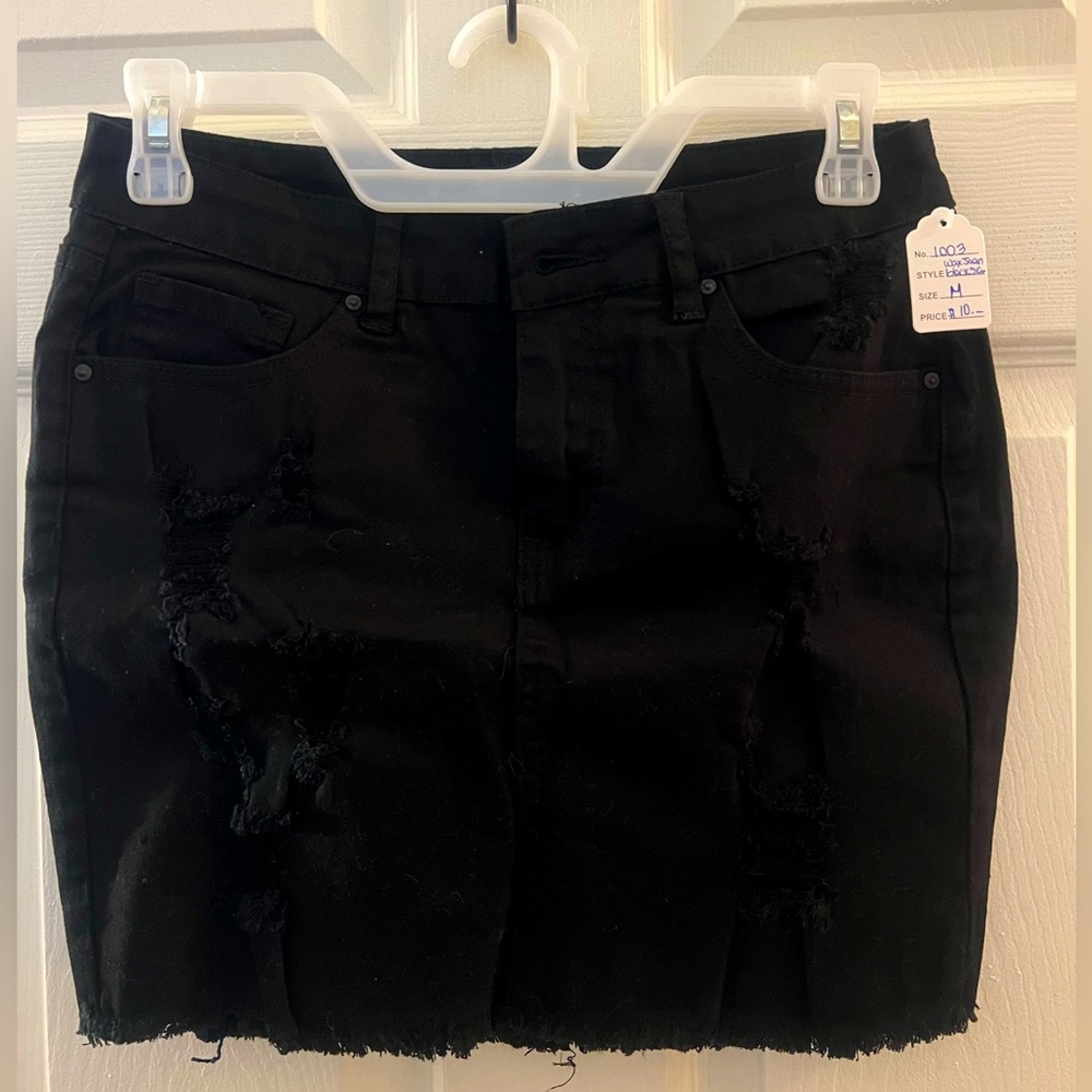 Wax jeans, black, medium